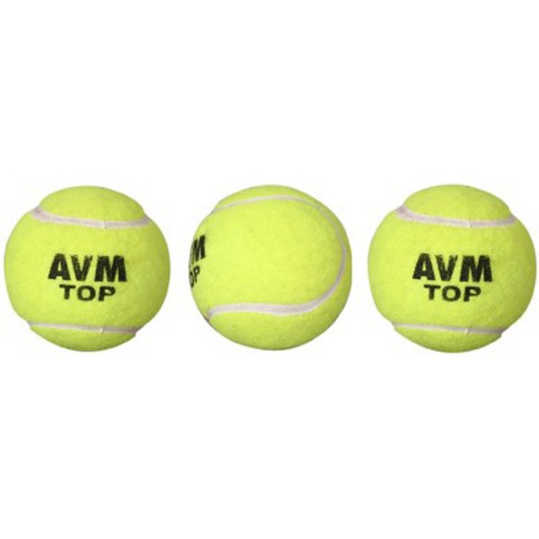 AVM Top Cricket Tennis Ball (Pack of 3)